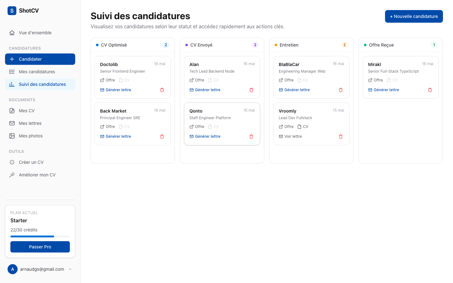 Kanban tracking